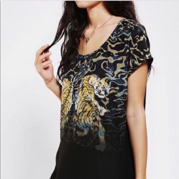 silence + noise Dresses & Skirts - Silence + Noise/Urban Outfitters Tiger Print Dress